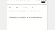 3eme : Comment trouver le nombre de molécules qui réagit grâce à une équation ?