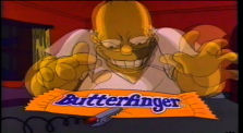 The Simpsons Butterfinger Chocolate Candy Bar TV Commercial