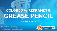 COLOR WIREFRAMES + GREASE PENCIL! - Blender 2.8 Beta