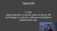 VR XR in Blender Where Do We Stand - Julian Eisel