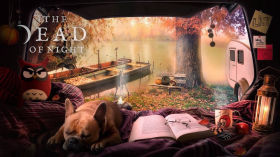 Autumn Campfire Ambience 🍂📚🍎🦔 | Cozy Autumn by the Lake | Very Relaxing Autumn Sounds and ASMR