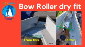 Bow Roller Dry Fit: DIY Boat Refit progress 9