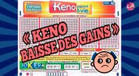 Keno Gagnant à Vie 2018 baisse des gains