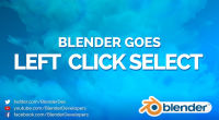 LEFT CLICK SELECT - Blender 2.8 Alpha 2