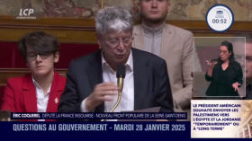 Eric Coquerel (LFI-NFP) appelle à renforcer le soutien à l'UNRWA et à permettre son retour à Gaza