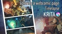 Coloring a webcomic page