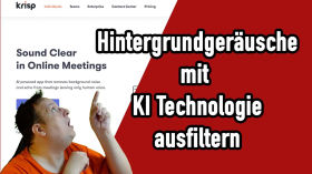 Krisp - Hintergrundgeräusche mit KI Technik ausfiltern