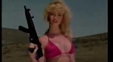Babes in Bikinis Firing Automatic Weapons