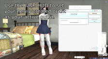 Using the JasX HUD Outfit Manager