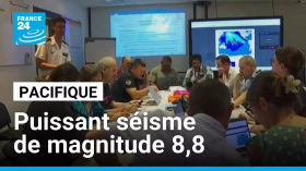Tsunami dans le Pacifique après un séisme au large de l'Extrême-Orient russe • FRANCE 24