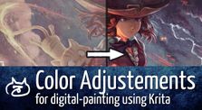 Color Adjustements for digital-painting using Krita