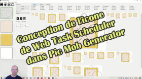 Conception de l'icone de Web Task Scheduler dans Pic Mob Generator