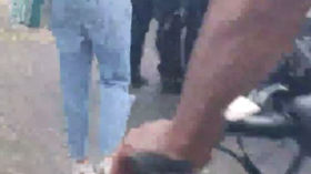 Arrestation de Sarah Katz lors du démantèlement du campement contre le génocide à Gaza
