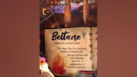 Happy Beltane! Full video on the channel 👇 #ambience  #asmr 🕯️🔥🕯️