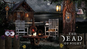 The Owl Cabin🦉🌼🔥  | Cozy Spring Evening by the Lake Ambience | Crackling Fire & Lapping Water Sounds