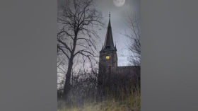 Gothic Church inspired by my favourite videogame franchise, Resident Evil ⛈️🖤 #ambience #asmr