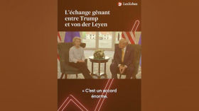 L'échange gênant entre von der Leyen et Trump #europe #usa #trump