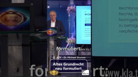 Altes Grundrecht neu formuliert