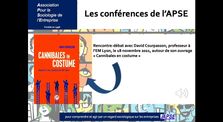 [Podcast APSE] Cannibales en costume - Rencontre-débat avec David Courpasson (18/11/2021)
